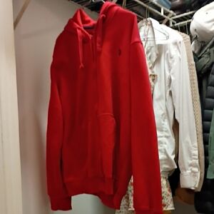 U.S. Polo Assn. Red Zip Up Sweater